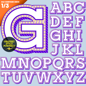 Creative 3d letters vector set 04 letters letter creative   