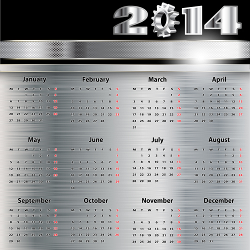 Calendar 2014 vector huge collection 82 Huge collection collection calendar 2014   