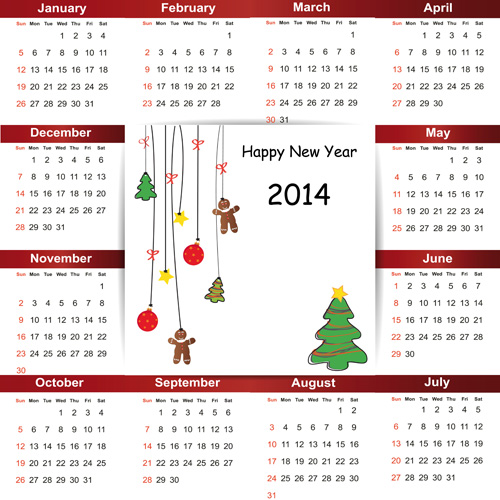 Calendar 2014 vector huge collection 88 Huge collection collection calendar 2014   