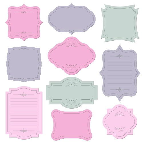 Blank frames design vector collection 11 frames frame collection blank   