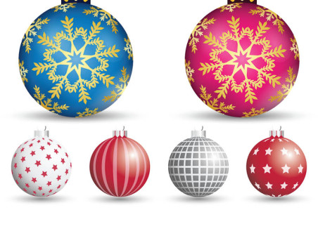 Decorative Christmas tree balls vector vector tree decorative christmas balls   