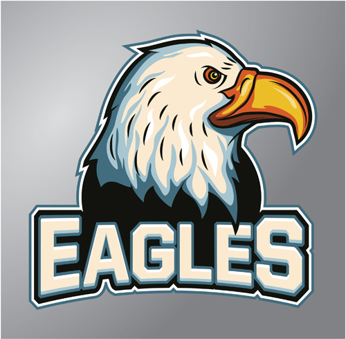 Eagles logo vector material 02 logo eagles   