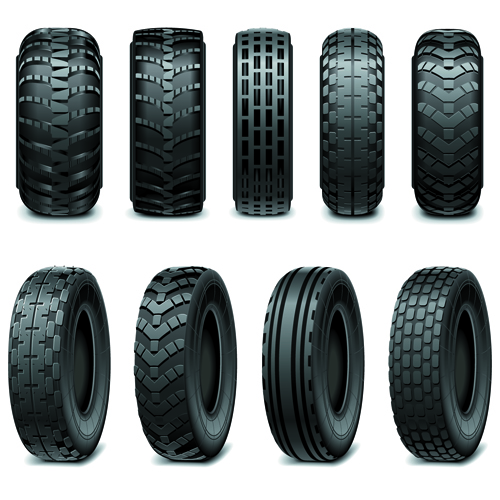 Creative car tires vector design 01 tire creative car   