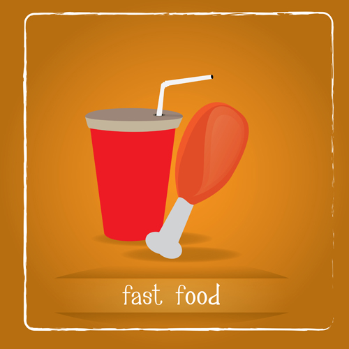 Simlpe fast food poster template vector 23 template Simlpe poster food fast   