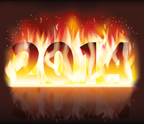 2014 New Year creative design vectors 03 vectors new year creative 2014   