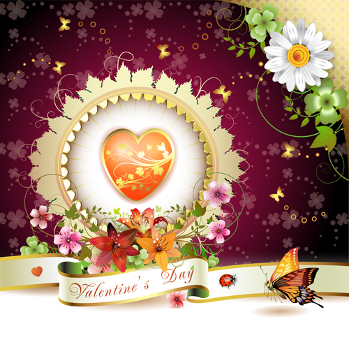 Sweet Valentine day card design vector 05 Valentine day Valentine sweet card   