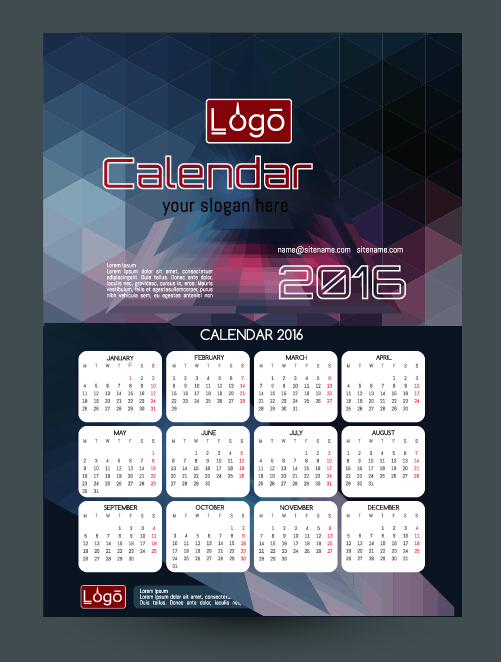 Technology background with 2016 calendar vector 07 technology calendar background 2016   