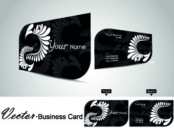 Color floral business cards vector 04 floral color business cards business card business   