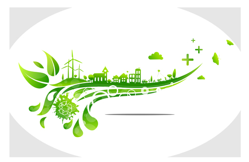 Creative ecology city background illustration 04 illustration ecology eco creative   