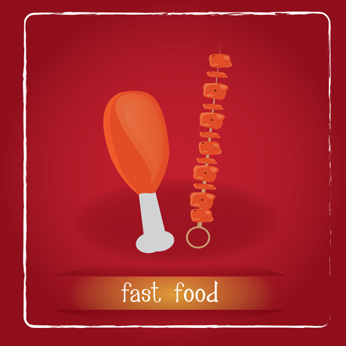 Simlpe fast food poster template vector 19 template Simlpe poster food fast   