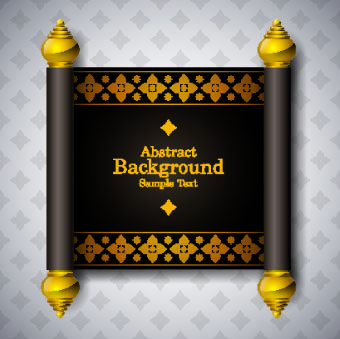 Arabic style scroll background vector 05 style scroll background vector background arabic   
