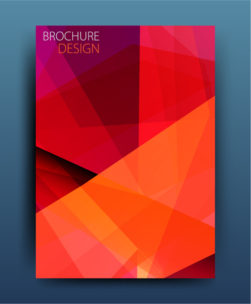 Magazine or brochure colored abstract cover vector 02 magazine cover colored brochure abstract   