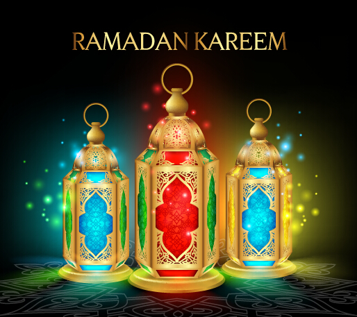 Background ramadan mubarak vector design set 08 ramadan Mubarak background   