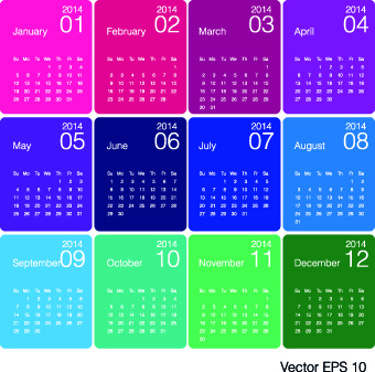Calendar 2014 vector huge collection 94 Huge collection collection calendar 2014   
