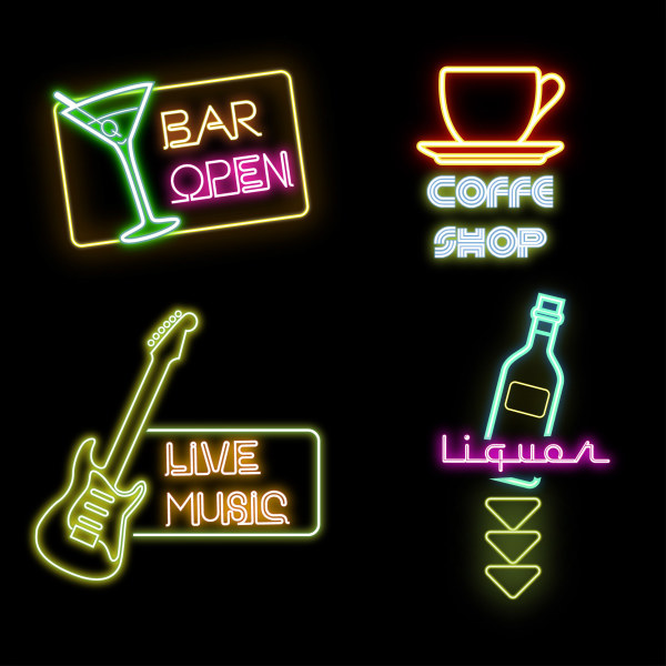 Bar with coffee house and music sign vector music Coffee house coffee bar   