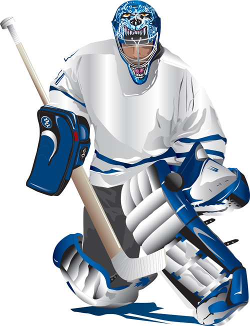 Set of Hockey design elements vector 02 hockey elements element   