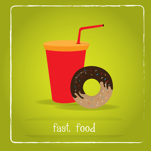 Simlpe fast food poster template vector 20 template Simlpe poster food fast   