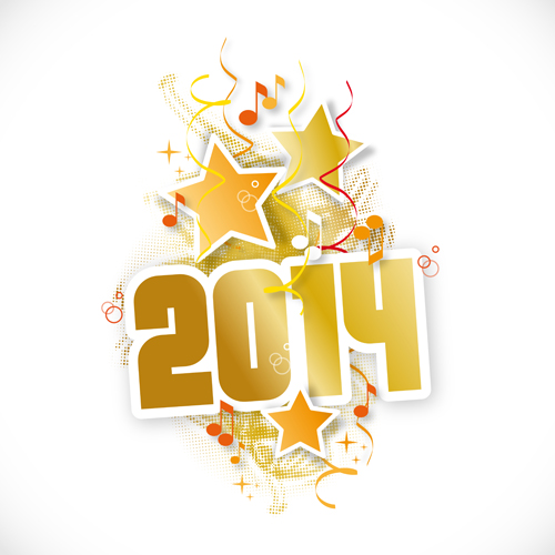 2014 New Year creative design vectors 05 new year creative 2014   