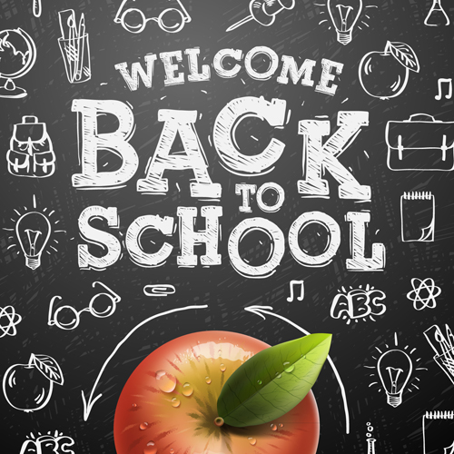 Back to school background graphics vector 04 school background   