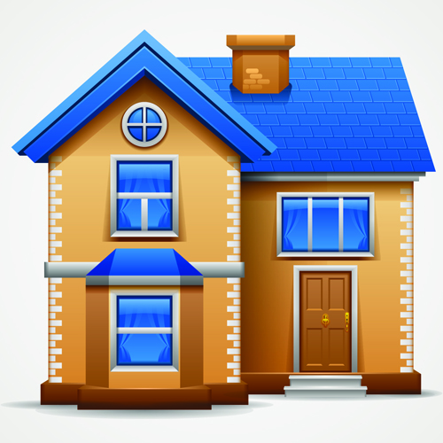 Different Houses design elements vector 02 houses house element different design elements   