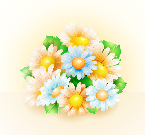 Shiny spring flowers creative background vector 02 spring shiny flowers flower Creative background creative   