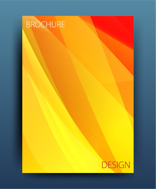 Magazine or brochure colored abstract cover vector 01 cover colored brochure abstract   