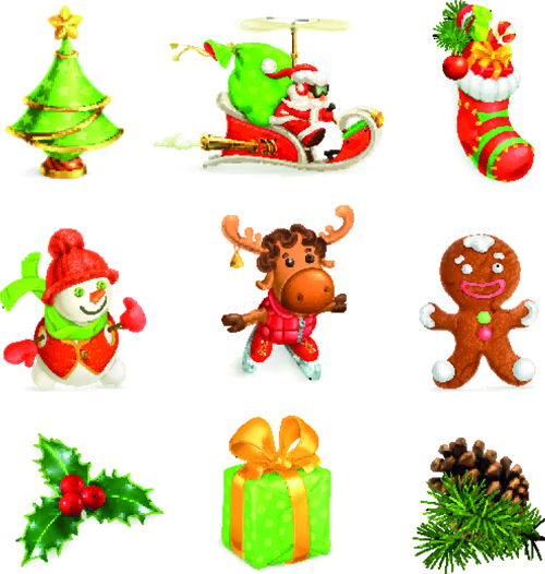 2015 Merry Christmas baubles set vectors merry christmas merry christmas baubles   