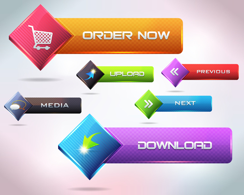 Vector buttons picture web design material 17 web design picture buttons   