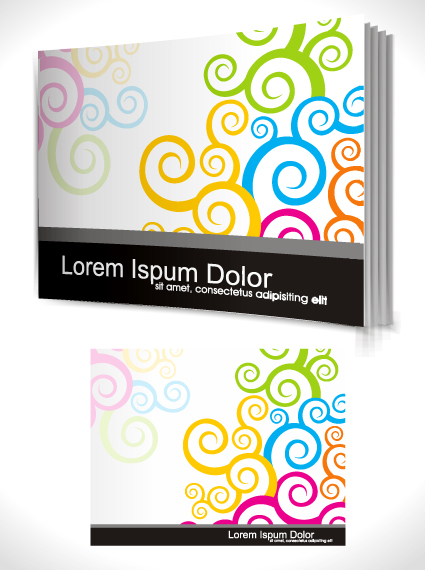 Set of Book cover design template vector graphics 06 template cover book   
