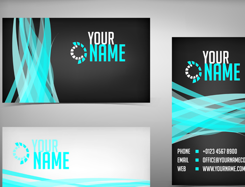 Commonly Flyer and business card design vector 04 flyer Commonly business card business   