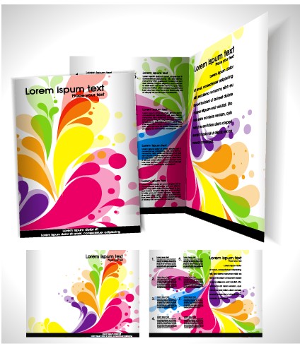 Business templates with cover brochure design vector 05 templates cover business template business brochure   