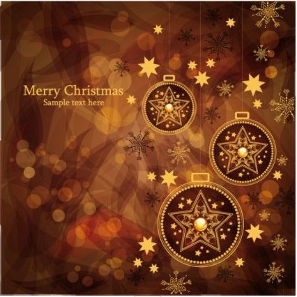 christmas gorgeous brown background 02 shiny vector gorgeous christmas brown   
