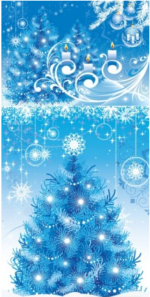 blue christmas background set vector christmas blue   