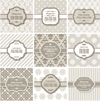 Ornate pattern with frames vintage background vector 04 vintage pattern ornate frames background   