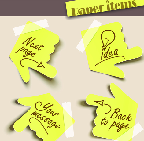 Various Stylish paper labels vector 06 Various stylish paper labels label   