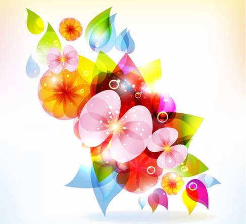 Halation color Floral free Vector Graphic halation floral color   