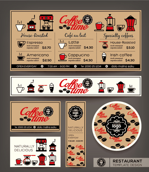 Restaurant menu template vintage vector 05 vintage template restaurant menu   