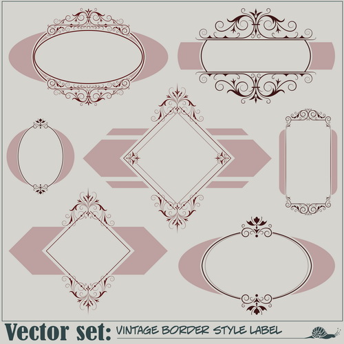 Blank frames design vector collection 04 frames frame collection blank   