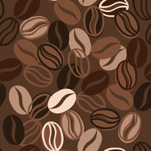 Set of Dark Coffee vector background 03 dark coffee   