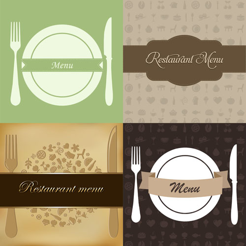 Restaurant menus design cover template vector 04 restaurant menu cover   