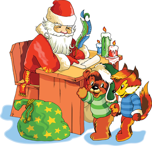 Funny Santa Claus with 2016 christmas vectors 04 santa funny christmas 2016   