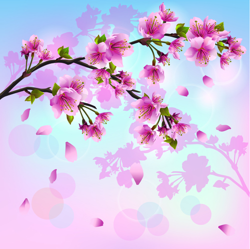 Japan Cherry Blossoms free vector 04 japan Cherry Blossoms   