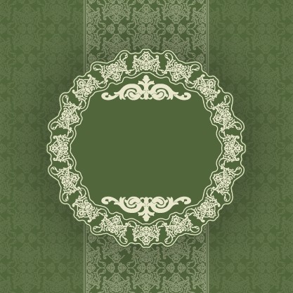 Vintage floral background with round frame vector 04 vintage floral background floral background   