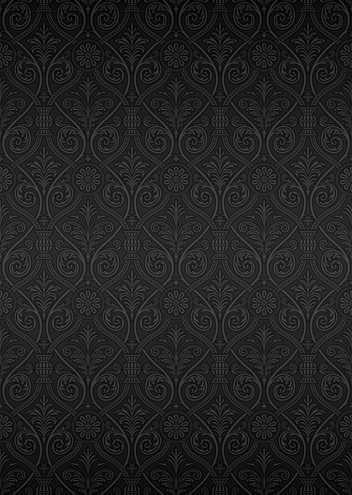 Dark ornate floral seamless pattern vector 02 seamless pattern vector ornate dark   