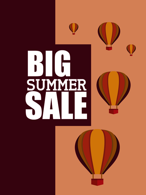 Flyer sale summer holidays vector material 03 summer sale material holidays flyer   