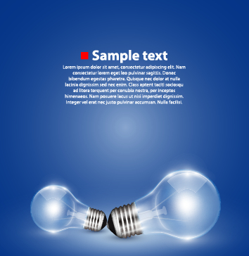 Creative light bulb and blue background vector graphics 02 vector graphics vector graphic light bulb light blue background background vector background   