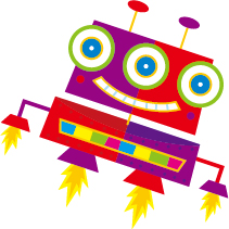 Cute cartoon robot colored vector set 08 robot colored cartoon   