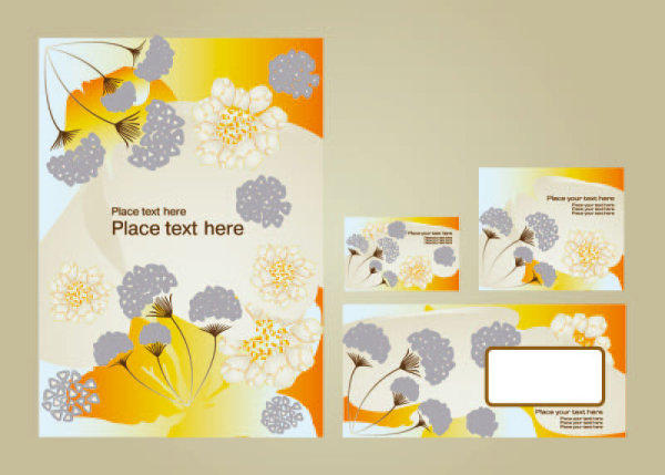 Bright pattern business card templates 02 template shading pattern letterheads fine envelopes cards business cards   