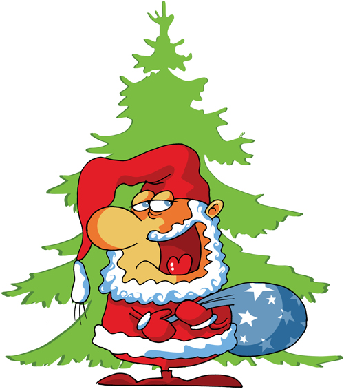 Funny Santa Claus with 2016 christmas vectors 07 santa funny christmas 2016   