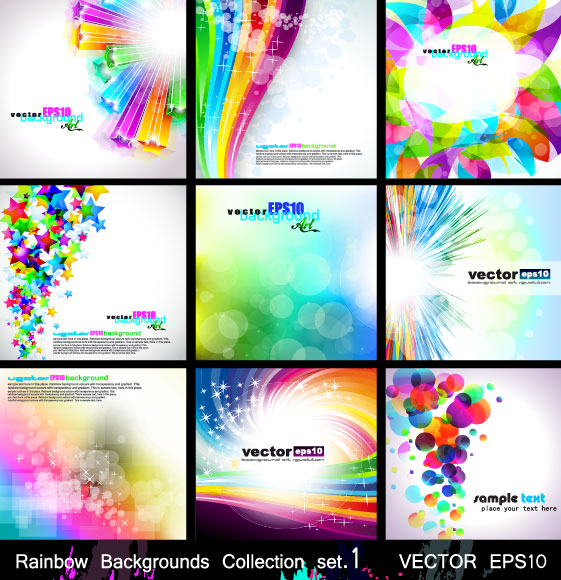 Magic Abstract colored background 2 vector Graphic rotating light glare Five pointed star fashion fantasy background explosion dot color be riotous with colour background 3D star   